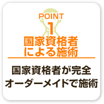 国家資格者による施術